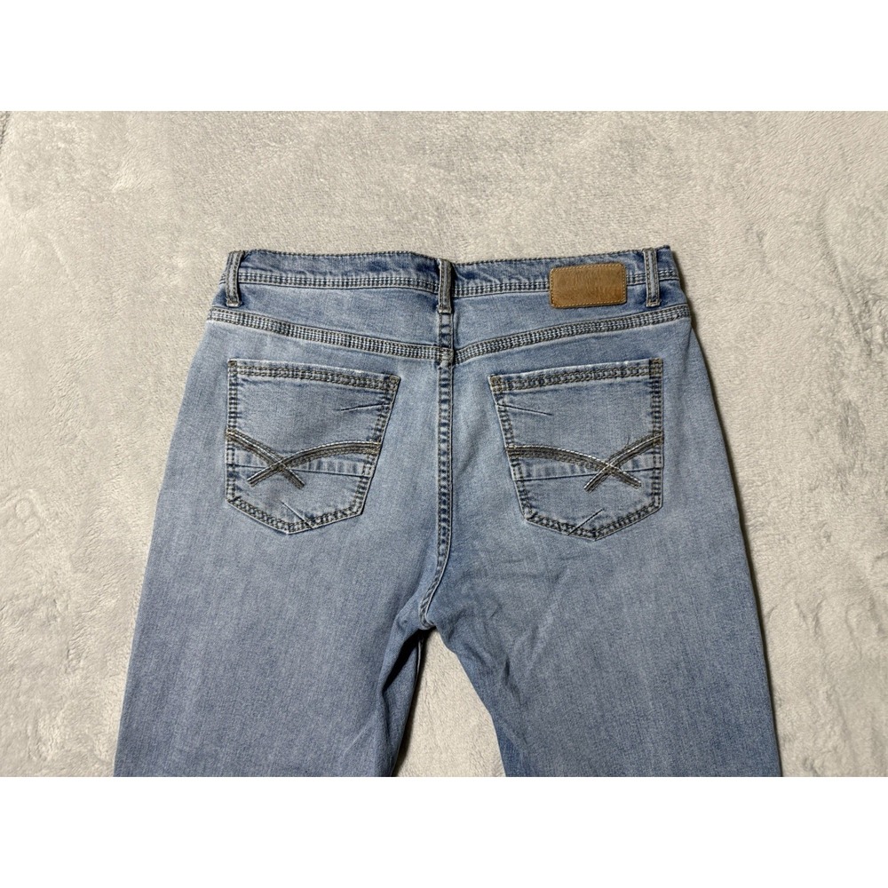 BKE Tyler Jeans Mens 34x34 Blue Light Wash Straight Leg Denim Cotton - Picture 8 of 9